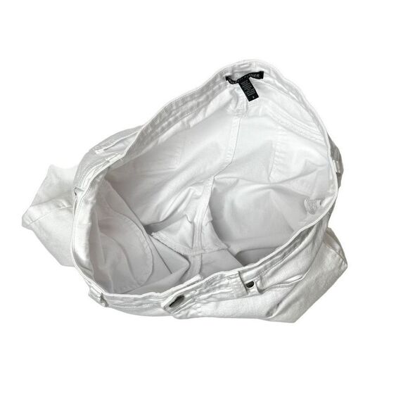 Eileen Fisher white organic cotton skinny ankle jeans size 8 - Picture 8 of 16